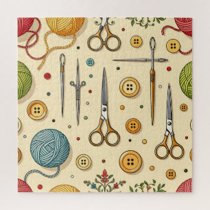 Puzzle Motif de tricot crochet outils de couture