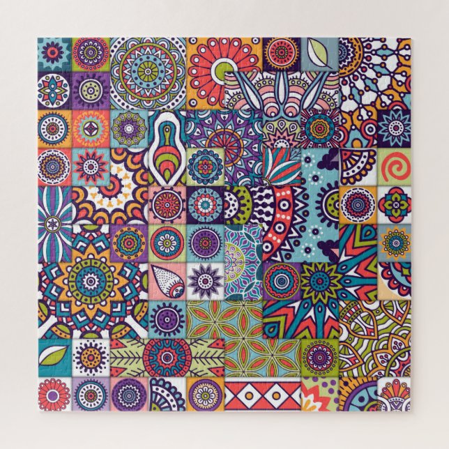 Puzzle Motif de tuile de Mandala (Vertical)