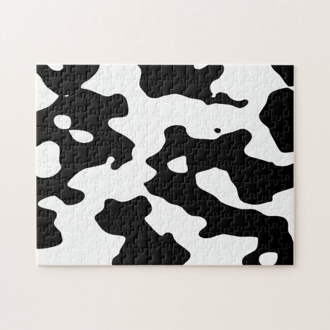Puzzle Motif de vache noir et blanc (Horizontal)