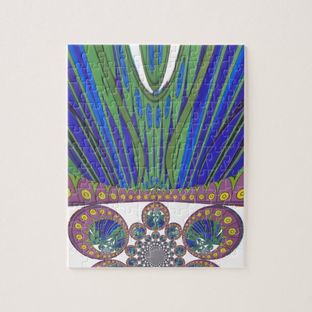 Puzzle motif décoratif africain couleurs de design modern (Vertical)