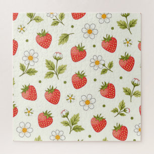 Puzzle Motif d'été à Fleur de Fraisier