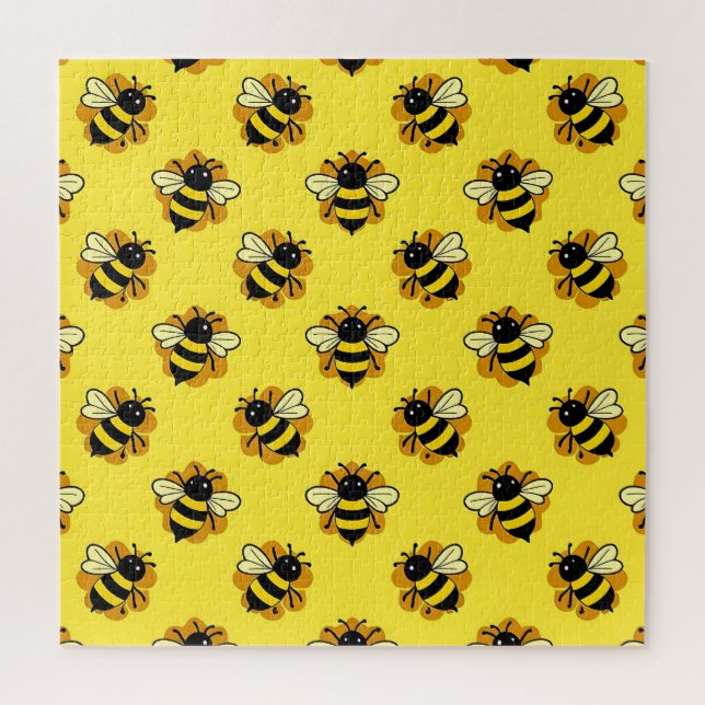Puzzle Motif d'été de jolie abeille (Vertical)