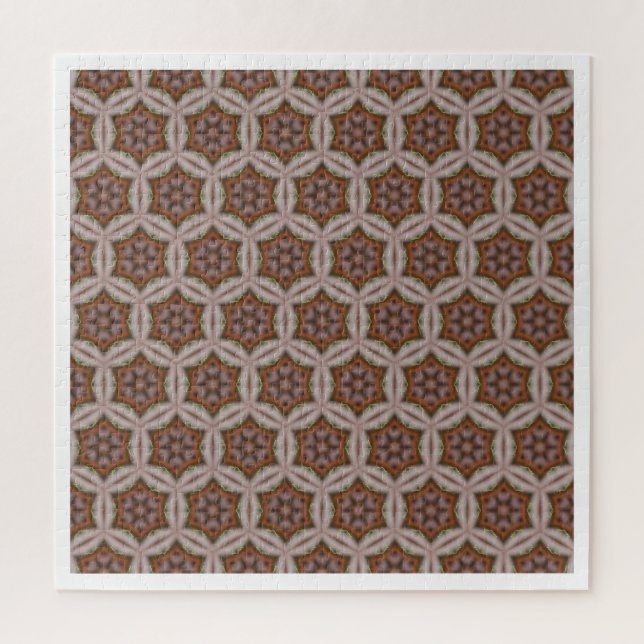 Puzzle Motif d'étoile géométrique complexe dans des tons  (Vertical)