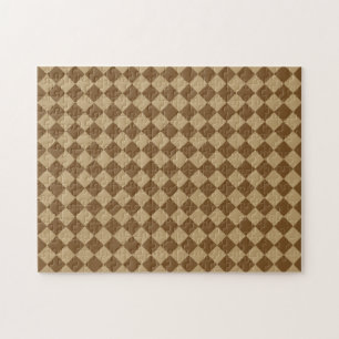 Puzzle Motif diamant combiné Brown par STaylor