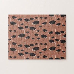 Puzzle Motif d'illustration Ostrich Bird