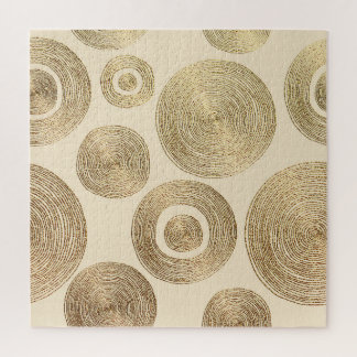 Puzzle Motif d'or : design abstrait brillant