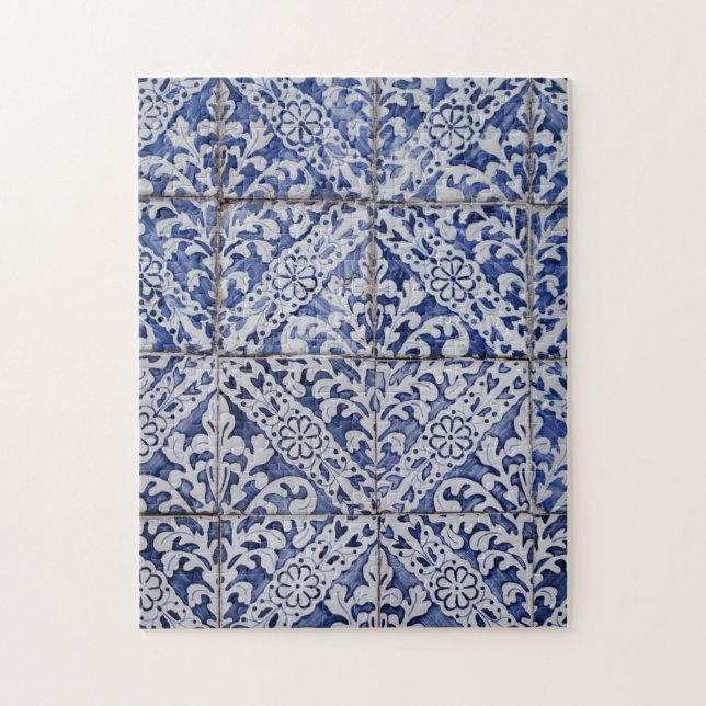 Puzzle Motif en mosaïque marocaine espagnole Texture Vint (Vertical)