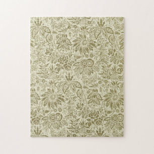 Puzzle Motif floral Antique Damask Paisley