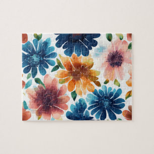 Puzzle Motif Floral Cute Aquarelle Vintage Fleurs