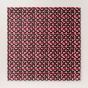 Puzzle Motif floral de fleurs de cerisier, fleurs roses