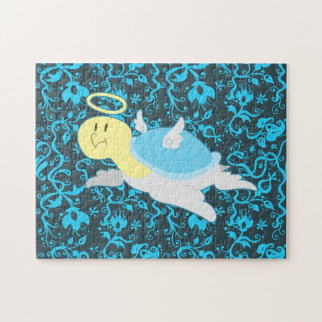 Puzzle Motif floral de tortue d'ange (Horizontal)