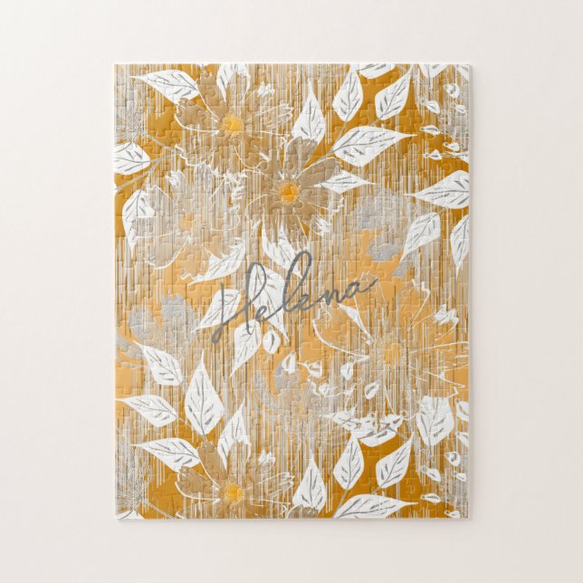 Puzzle Motif floral élégant. (Vertical)