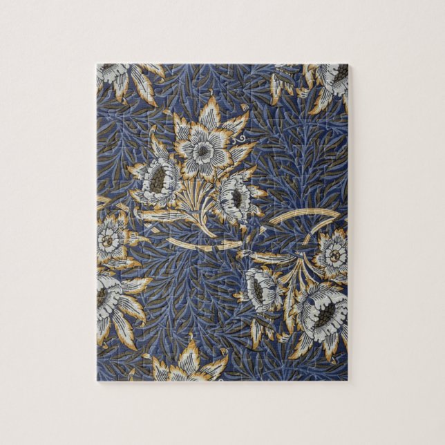Puzzle Motif floral Tulipe et Saule de William Morris (Vertical)