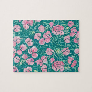 Puzzle Motif Floral vintage Aux Couleurs Pastel Fleurs