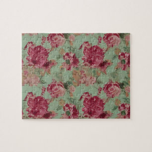 Puzzle Motif Floral vintage Aux Couleurs Pastel Fleurs