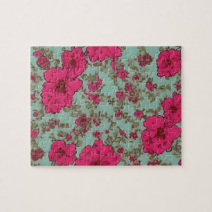 Puzzle Motif Floral vintage Aux Couleurs Pastel Fleurs