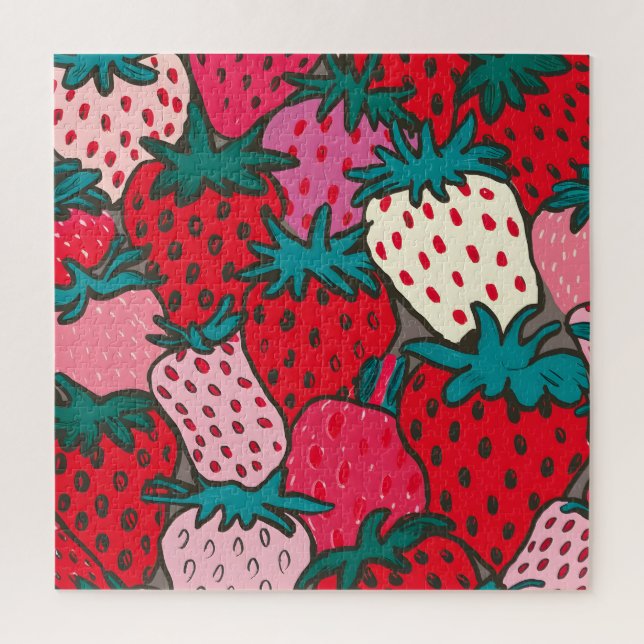 Puzzle Motif Fraise (Vertical)