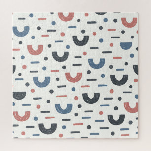 Puzzle Motif géométrique abstrait boho