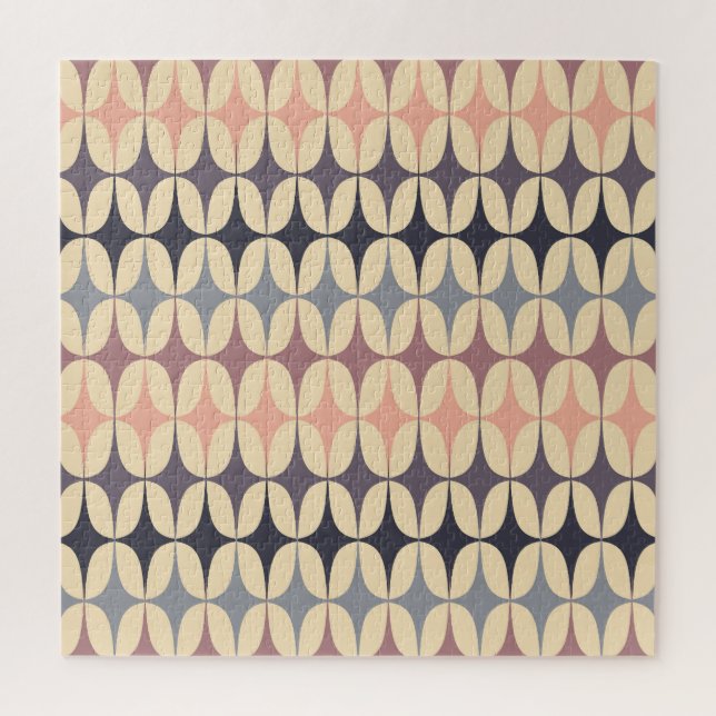 Puzzle Motif géométrique Abstrait des triangles rétro (Vertical)