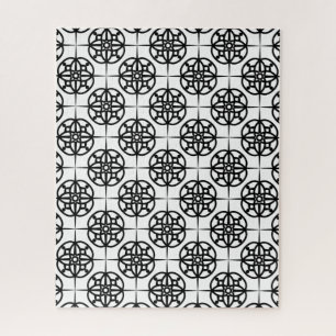 Puzzle Motif géométrique ambiance rétro chic