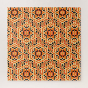 Puzzle Motif géométrique au sol italien, mosaïque vintage