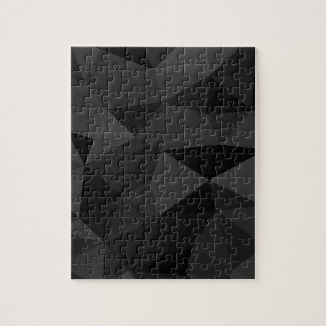Puzzle Motif géométrique gris foncé et noir (Vertical)
