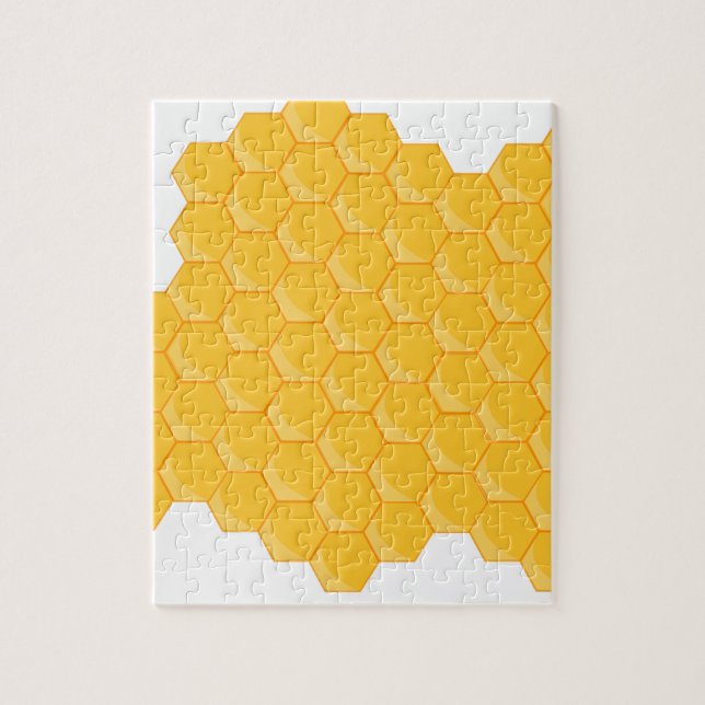 Puzzle Motif Hexagon de Bee Hive (Vertical)