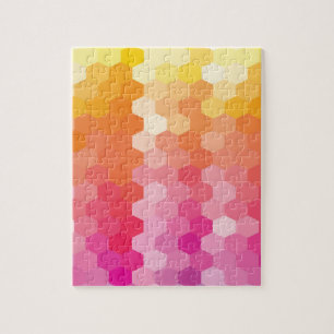Puzzle Motif hexagone design moderne