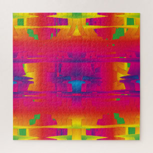 Puzzle Motif indien de couleur vibrante festive