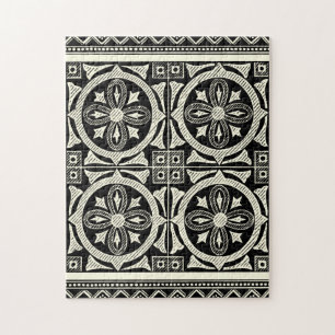 Puzzle Motif Mandala noir et blanc par Vision Studio