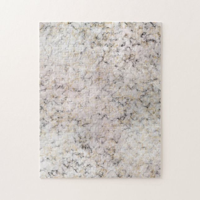 Puzzle Motif marbre noir, beige et blanc (Vertical)