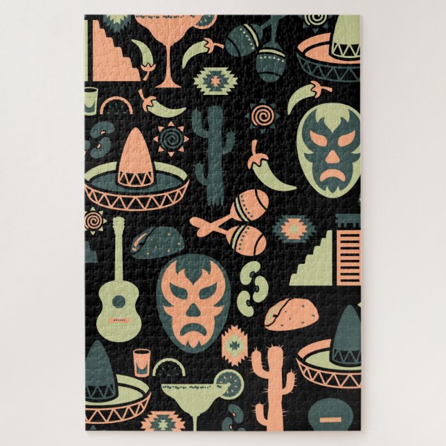 Puzzle Motif mexicain (Vertical)