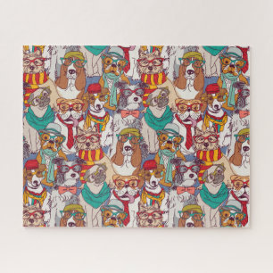 Puzzle Motif mignon de mode de chiot