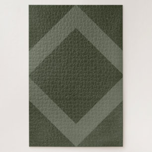 Puzzle Motif Moss Green Diamond