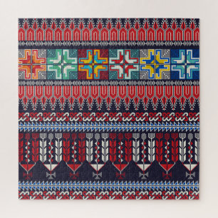 Puzzle Motif Motif Palestinien Broderie.
