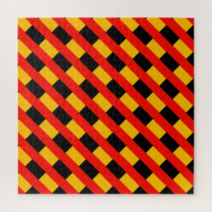 Puzzle Motif noir et rouge