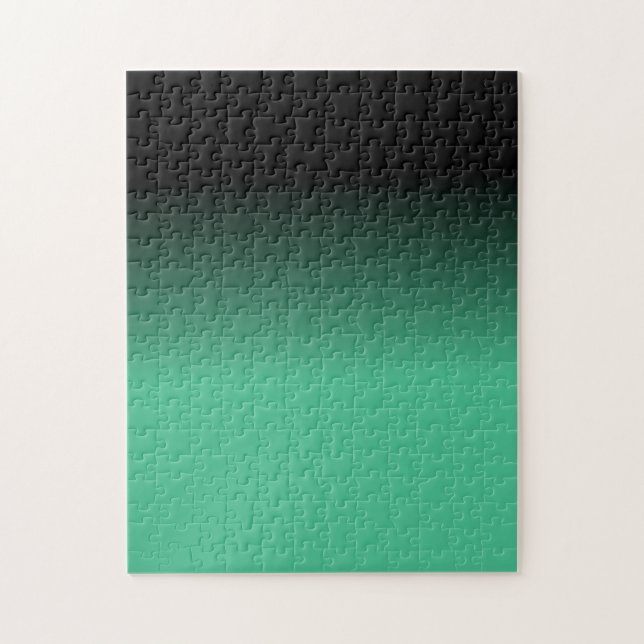 Puzzle Motif Ombre vert noir et océan (Vertical)