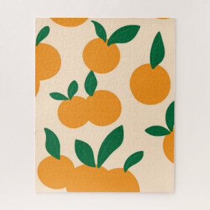 Puzzle Motif Oranges De Fruits Citriques De Style Moderne