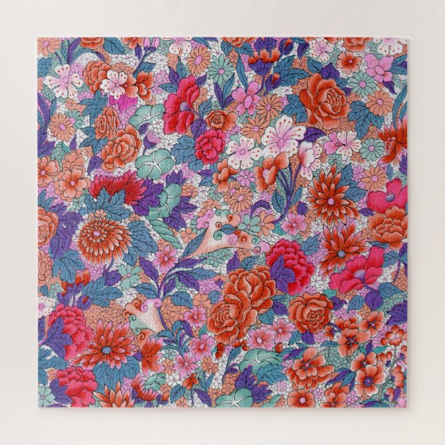 Puzzle Motif ornemental de couleurs vives (Vertical)