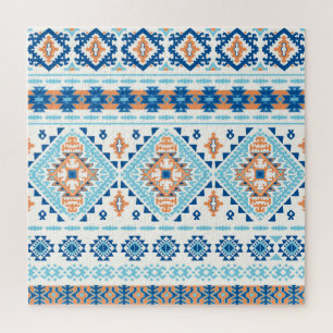 Puzzle Motif Ornemental de Tapis Tribal Indien