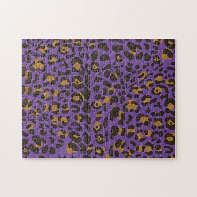Puzzle Motif Poster de animal Leopard Jaguar (Horizontal)