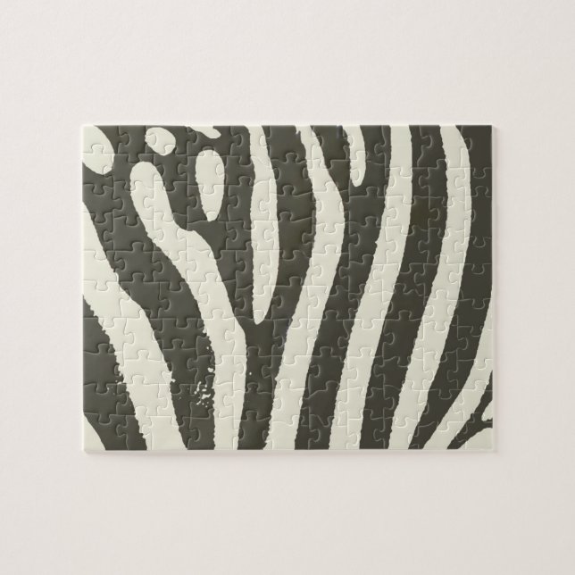 Puzzle Motif Poster de animal Zebra Stripe (Horizontal)