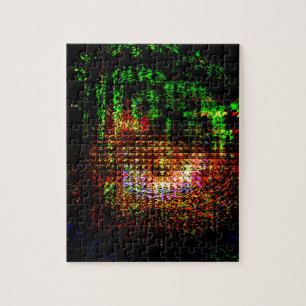 Puzzle motif radar kaleidoscope