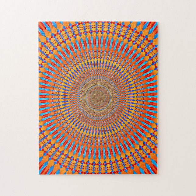 Puzzle Motif Radial Hypnotique (Vertical)