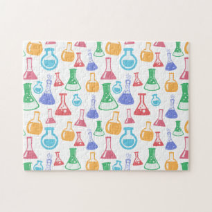 Puzzle Motif scientifique divertissant Beakers and Flaque