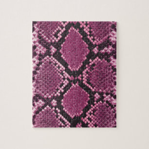 Puzzle Motif Snakeskin rose