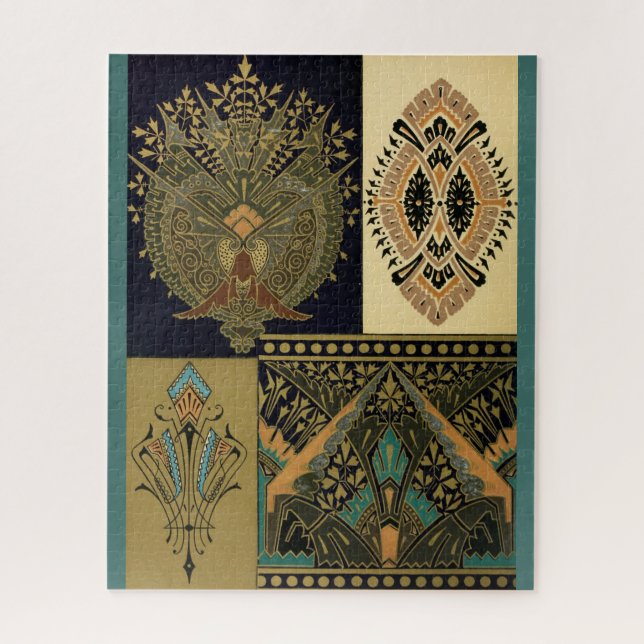 Puzzle Motif textile Art nouveau Christopher (Vertical)