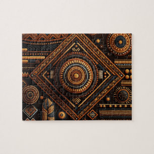 Puzzle Motif traditionnel africain. Afrique ethnique
