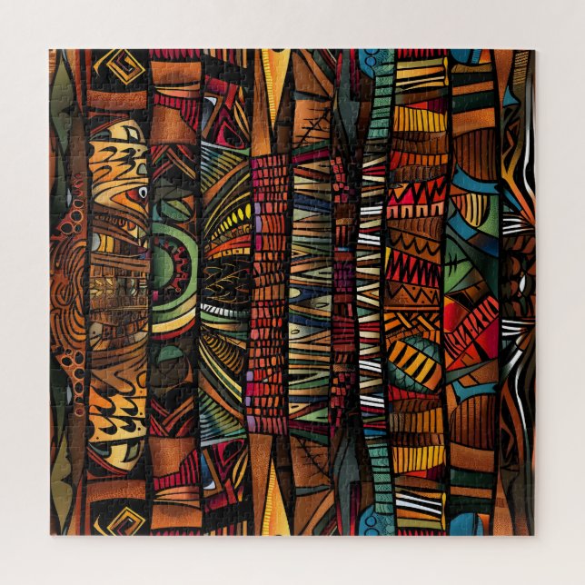 Puzzle Motif tribal africain énigme (Vertical)