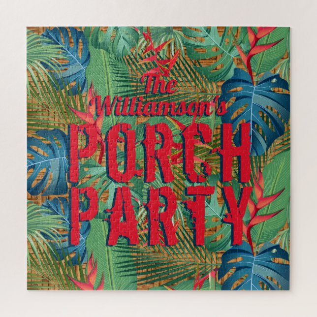 Puzzle Motif Tropical de Porch Party (Vertical)